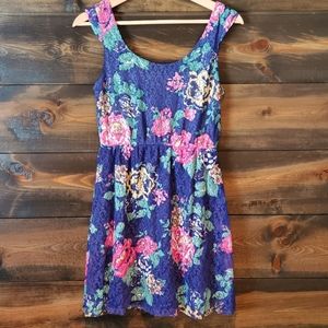 Blue Floral Dress